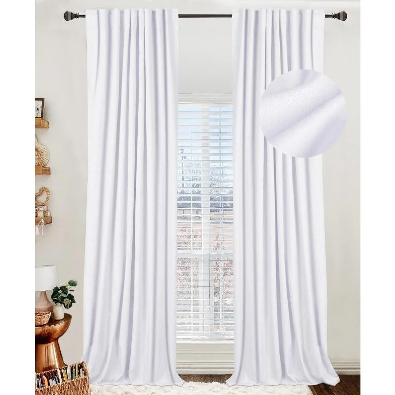 Blackout Shield Linen Blackout Curtains Bedroom in USA