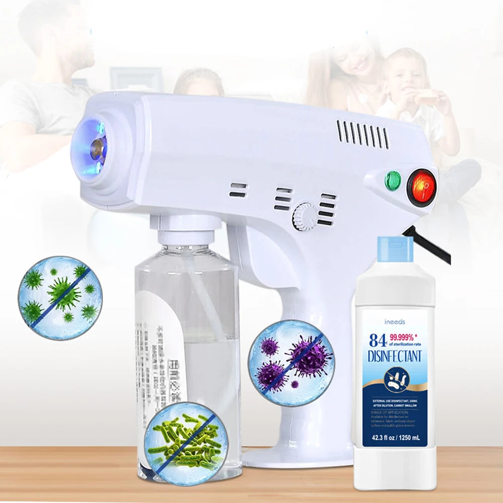 Portable Nano Steam Gun Hair Care Hydration Sprayer Hot Dyeing Care Bl