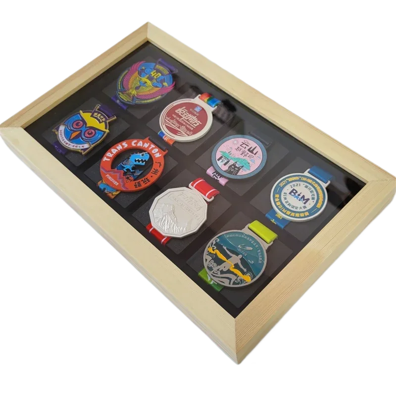 Solid Wood Frame，Marathon Medal Picture Frame, in USA.