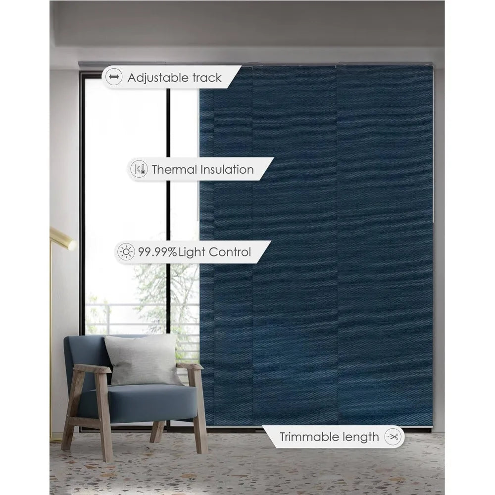 GoDear Design Blackout Adjustable Vertical Blinds Extendable