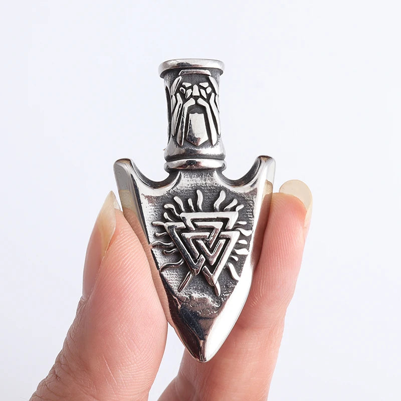 Nordic Crown Thor's Hammer Pendant Vintage in USA