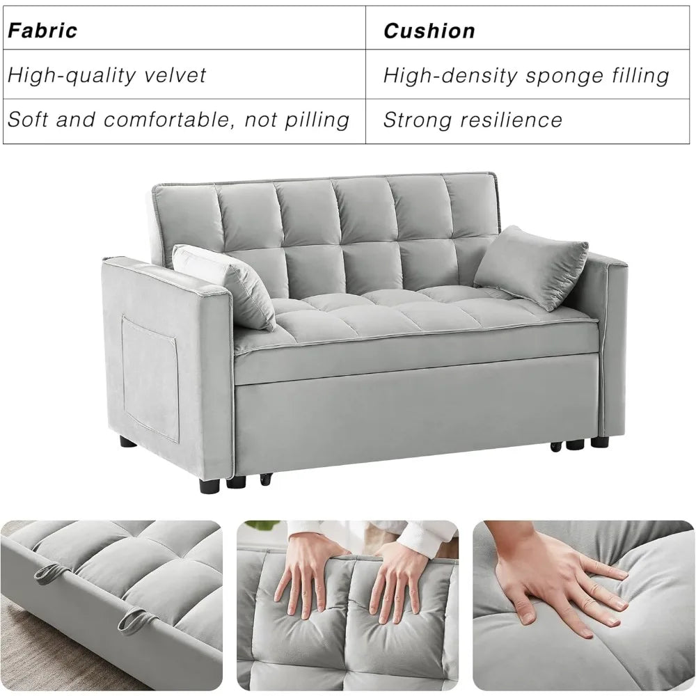 Convertible Sleeper Sofa Bed, Modern Pullout IN USA.