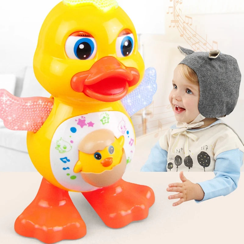 Electric Dancing Duck Funny Blink Eyes Flashing Light Shake in USA