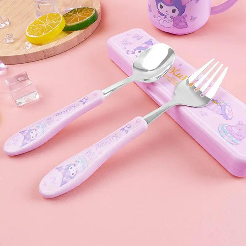 Sanrio Kuromi Tableware Kawaii Children Household in USA.