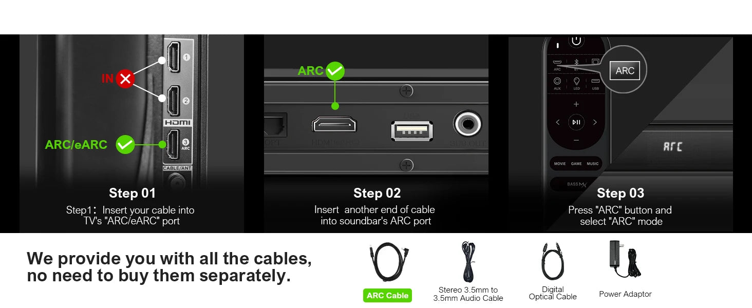 Sound Bars Smart TV Subwoofer,Deep Bass PC Soundbar in USA.