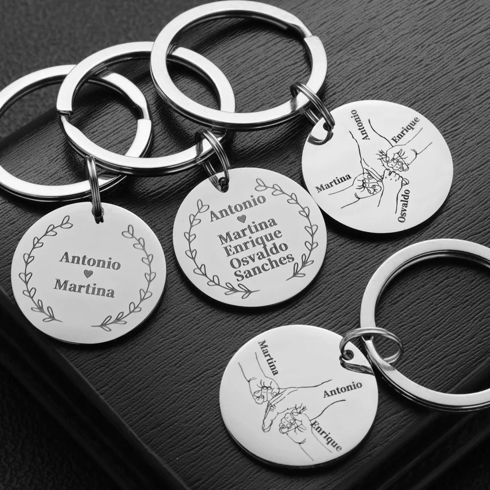 Personalized Keychain Love Gifts Customized Name Ring in USA