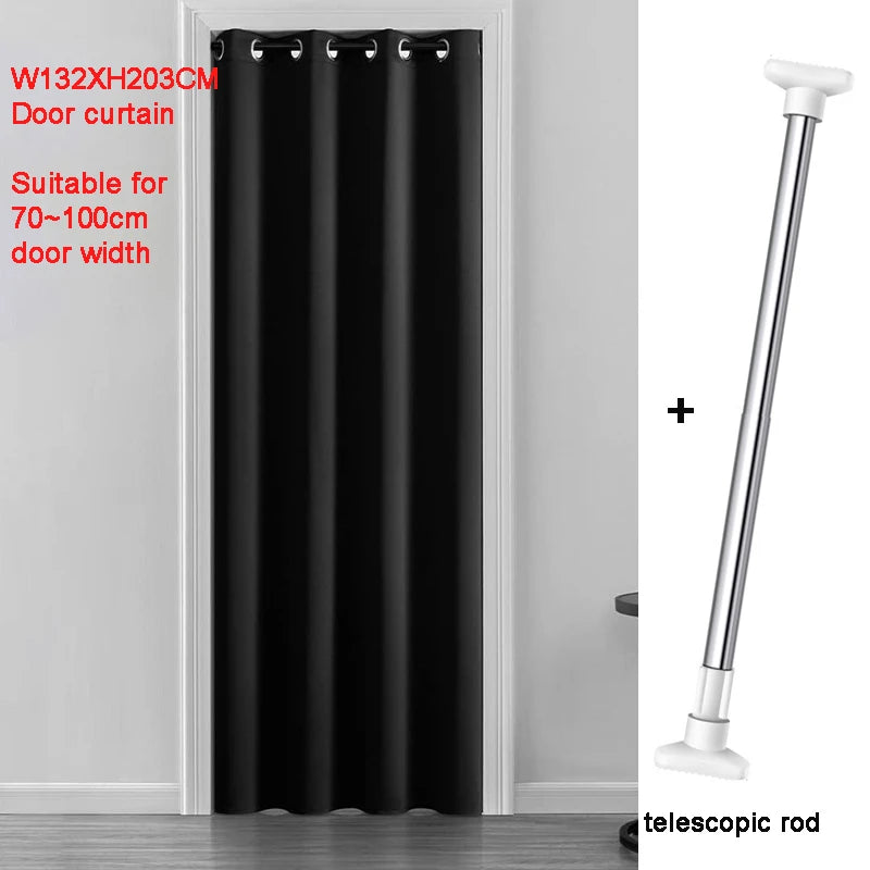 Pure White Blackout Curtain for Doorway Privacy Thermal Insulated in USA