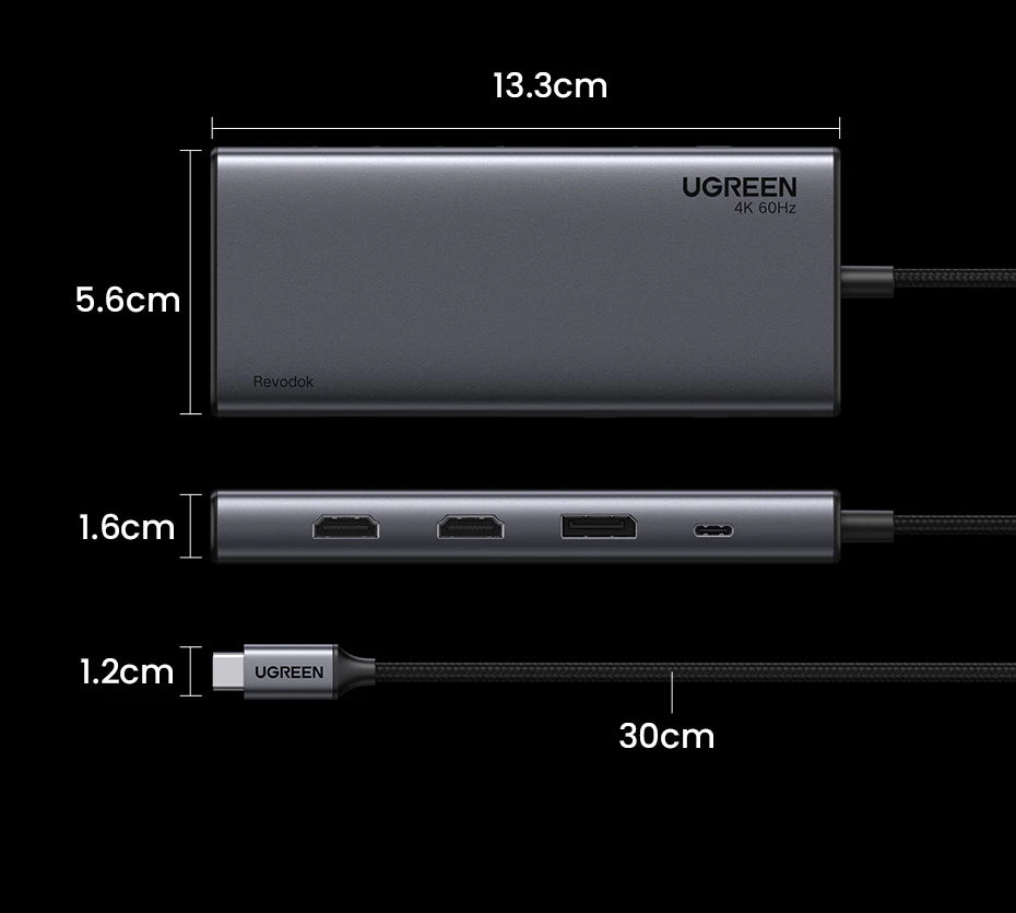 UGREEN Triple Display USB C HUB HDMI Adapter Splitter in USA.