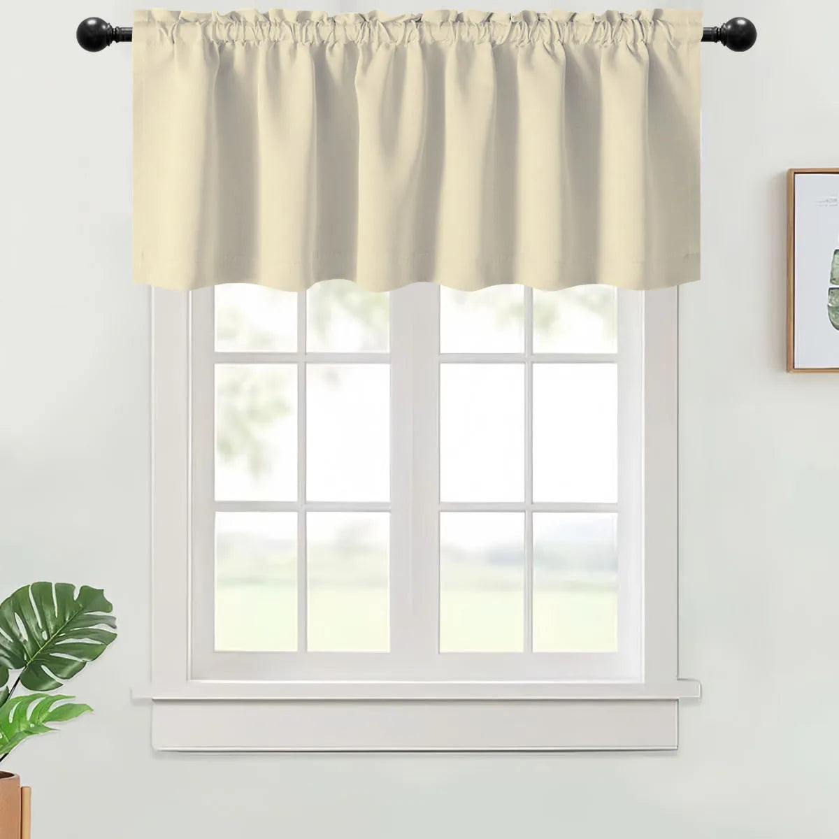 Valance Curtains Blackout Thermal Insulated Rod Pocket Window in USA