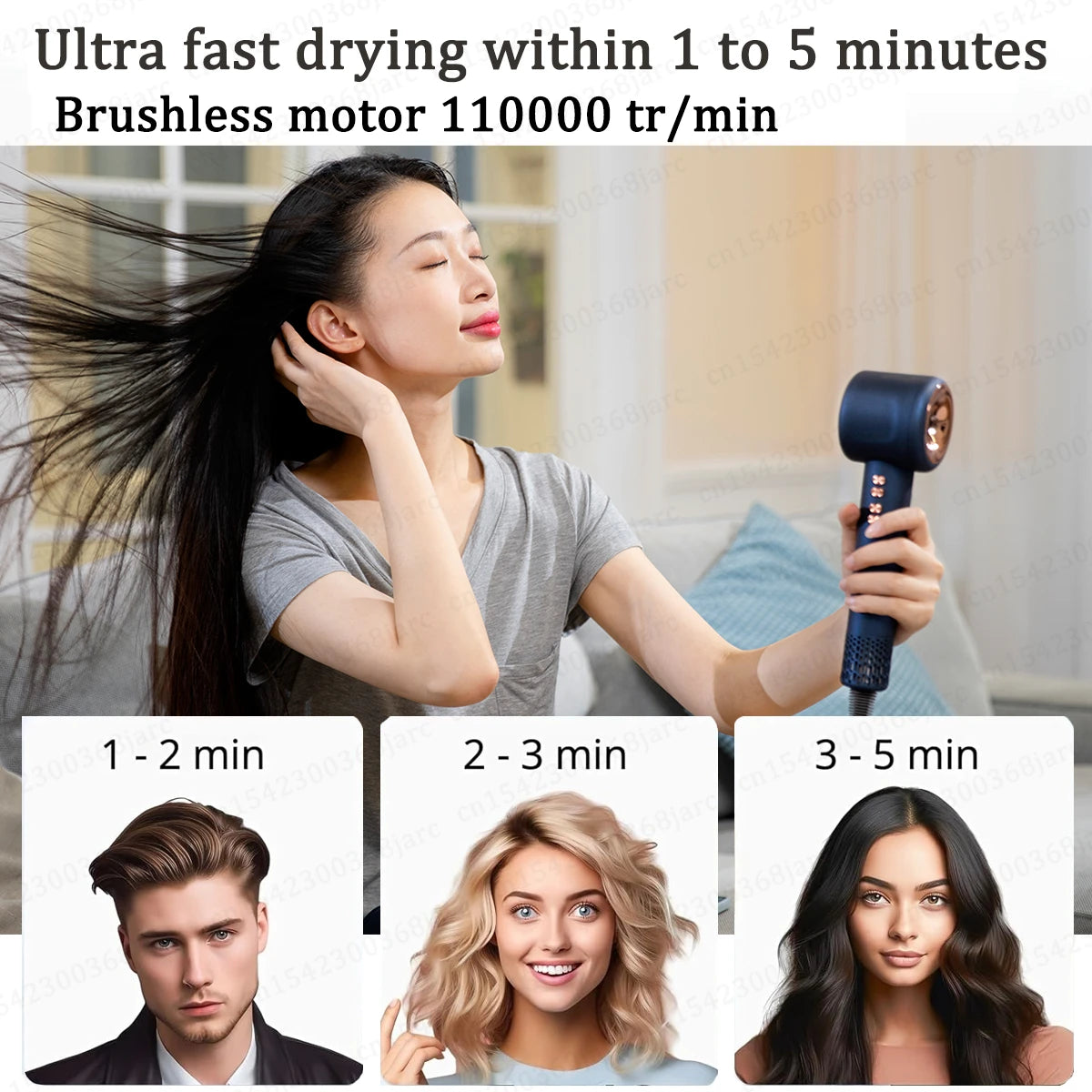 Super Hair Dryer 220V Leafless Hair dryer Personal Hair Care Styling N