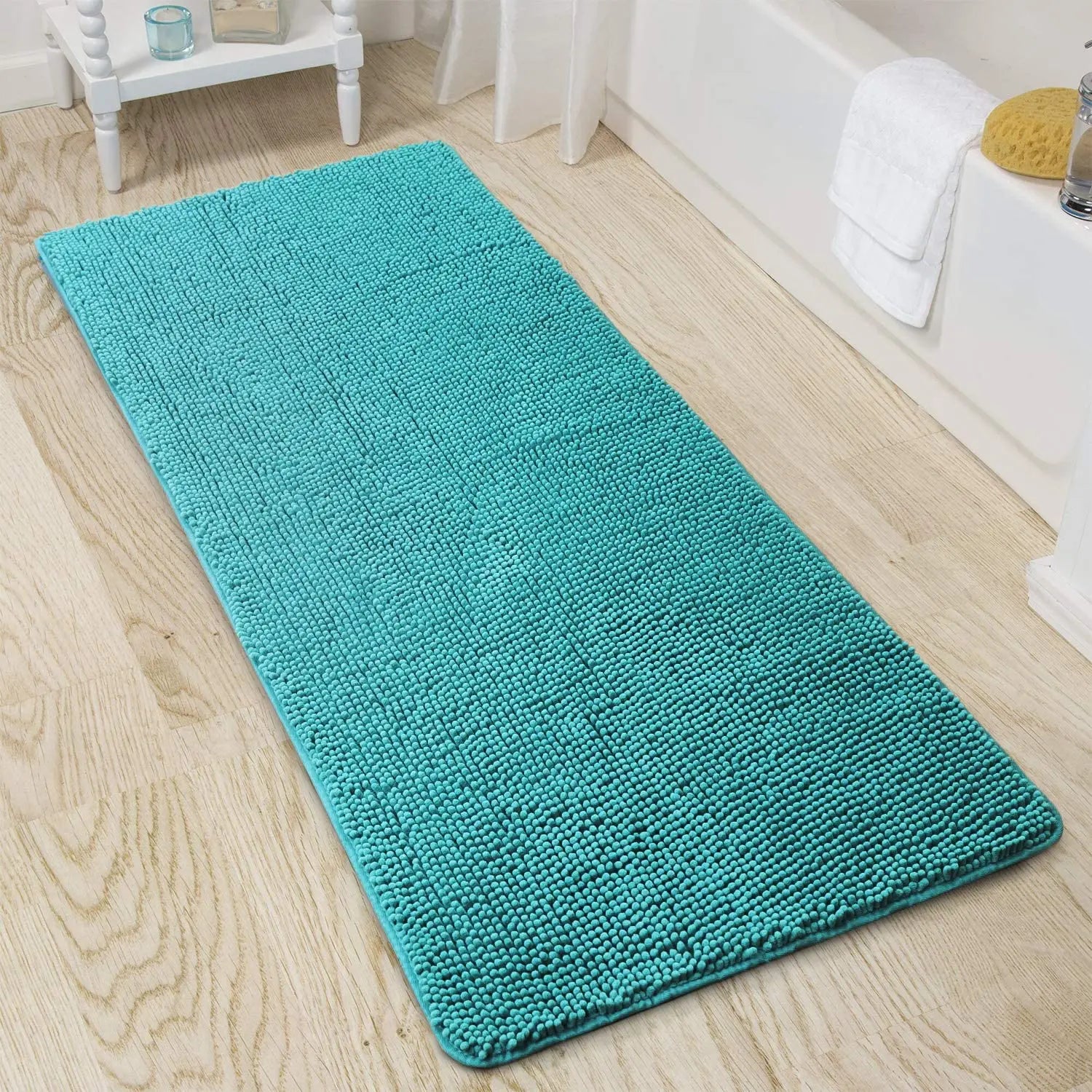 Non-slip super absorbent Bath mat Soft pile Foot mat Bathroom