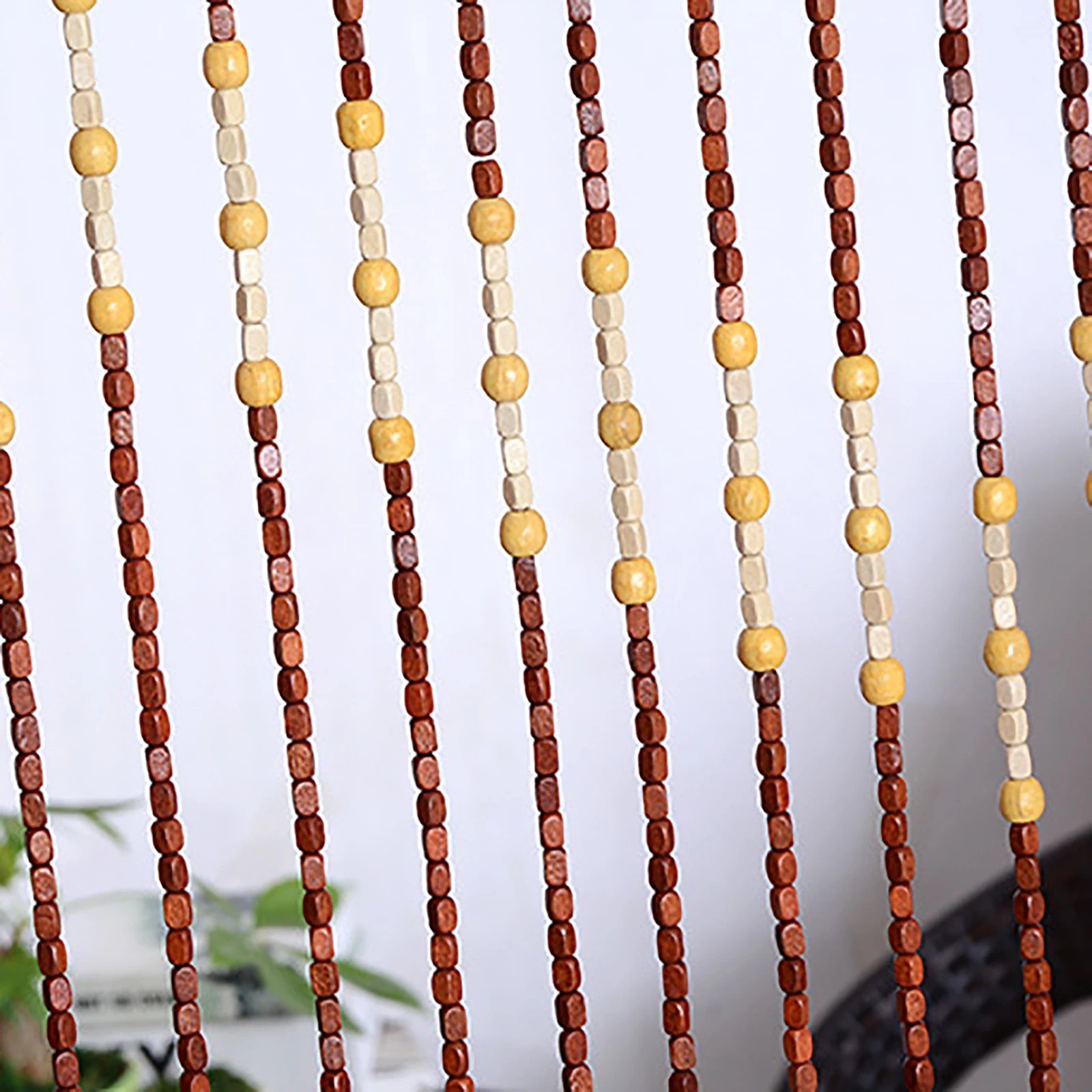 Natural Wood Bamboo Beaded Curtain Fly Screen in USA