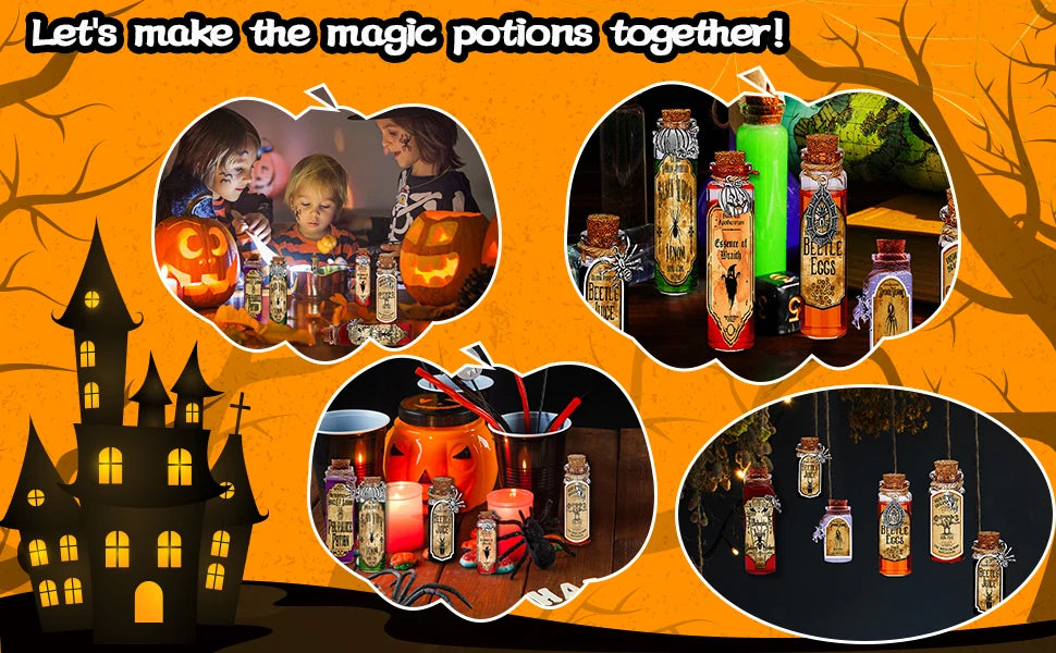 Halloween Potion Bottles Cork Halloween Decorations in USA