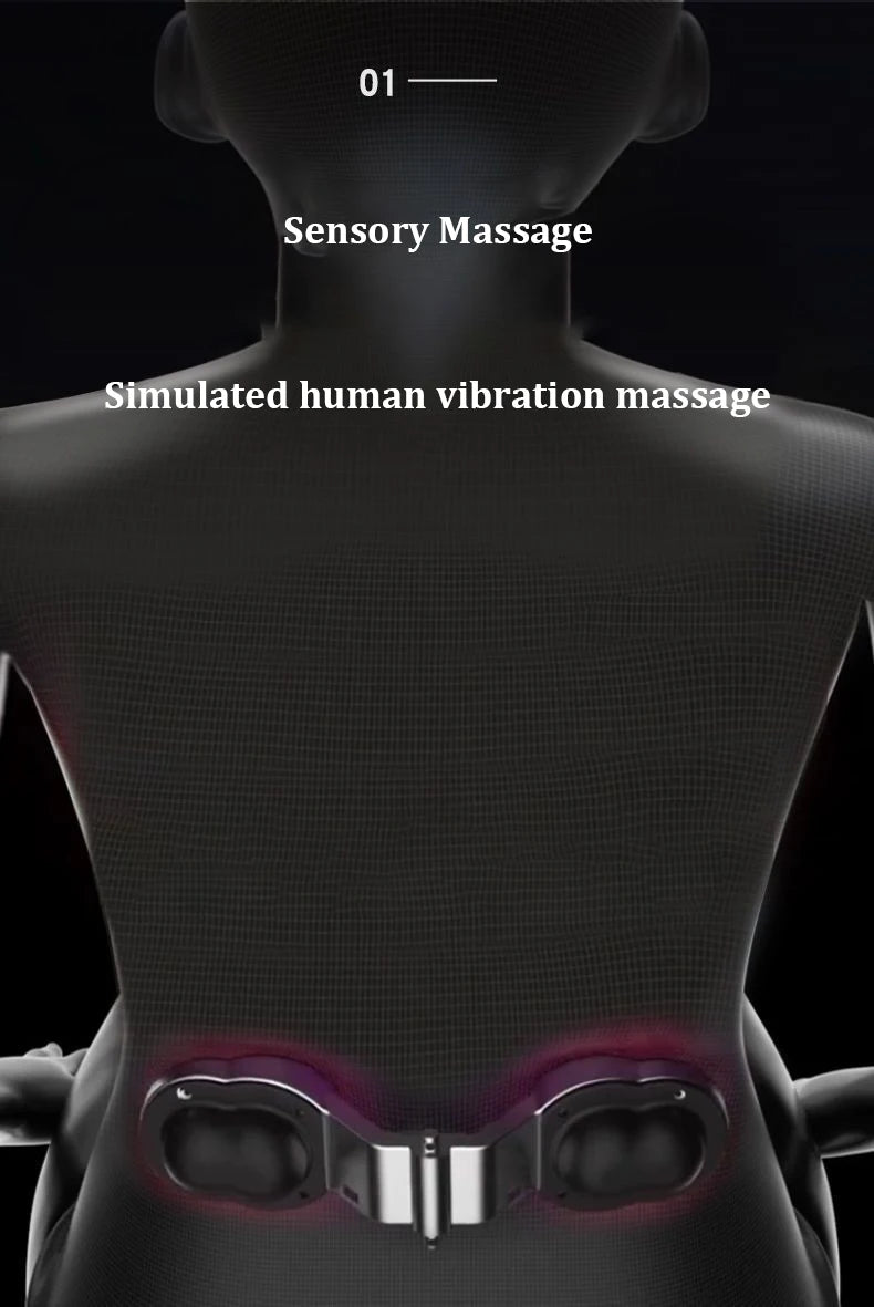 Memory Foam Electric Massage Waist Pad /Chair Cushion Set