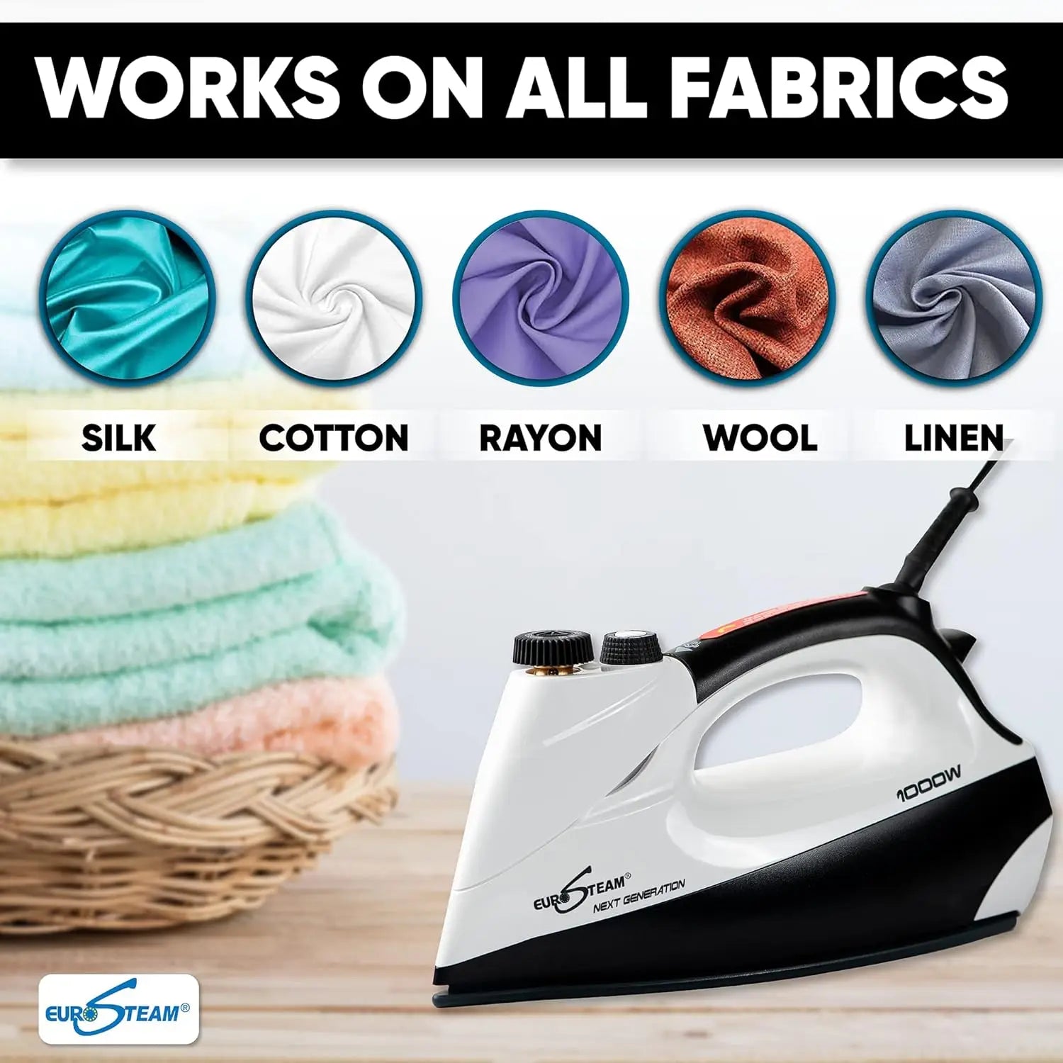 Iron Steamer for Clothes – Anti-Drip, Scratch Resistant IN USA.