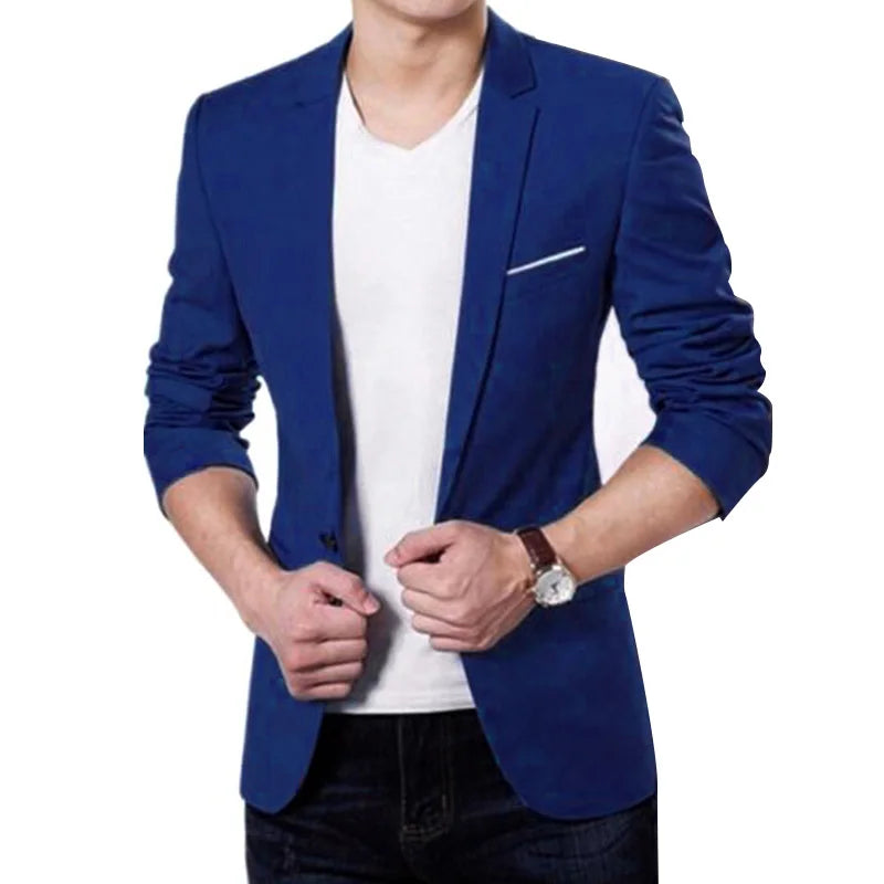 Mens Blazers Coat Autumn Spring Lightweight Fashion IN USA.