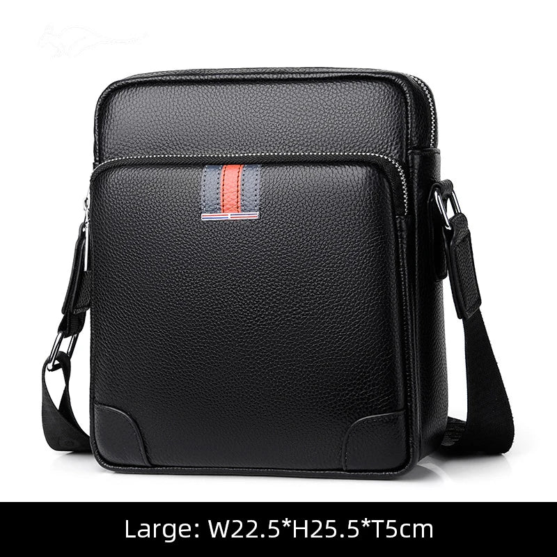 Famous Brand Small Men's Bag Genuine Leather Men Shoulder Bag in USA