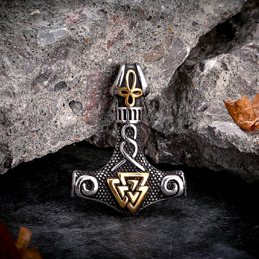 Vikings Thors Hammer Necklaces Stainless Steel in USA