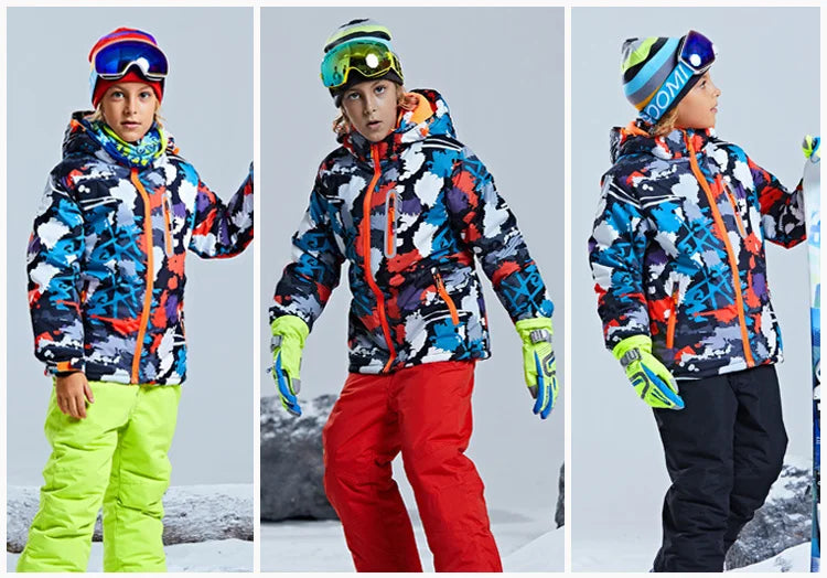 Degrees winter Children jacket boy girl skiing snowsuit Waterproof