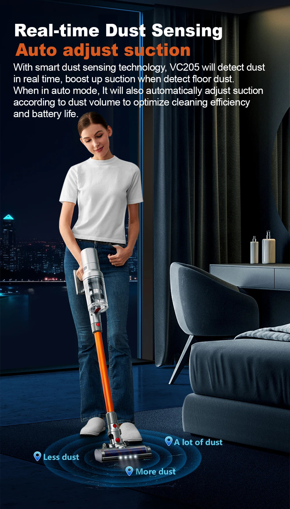 Wireless Handheld Vacuum Cleaner Suction,Smart in USA.