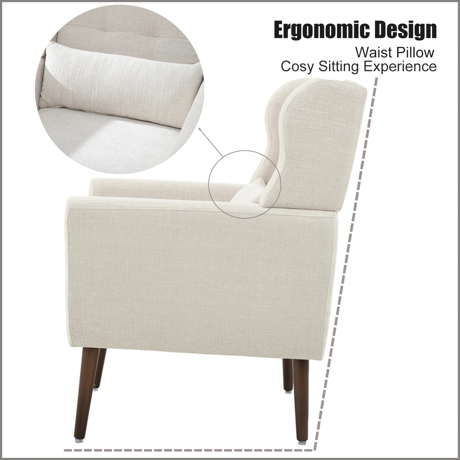 Modern Accent Chair,Chenille Arm Chair Living Room,in USA.