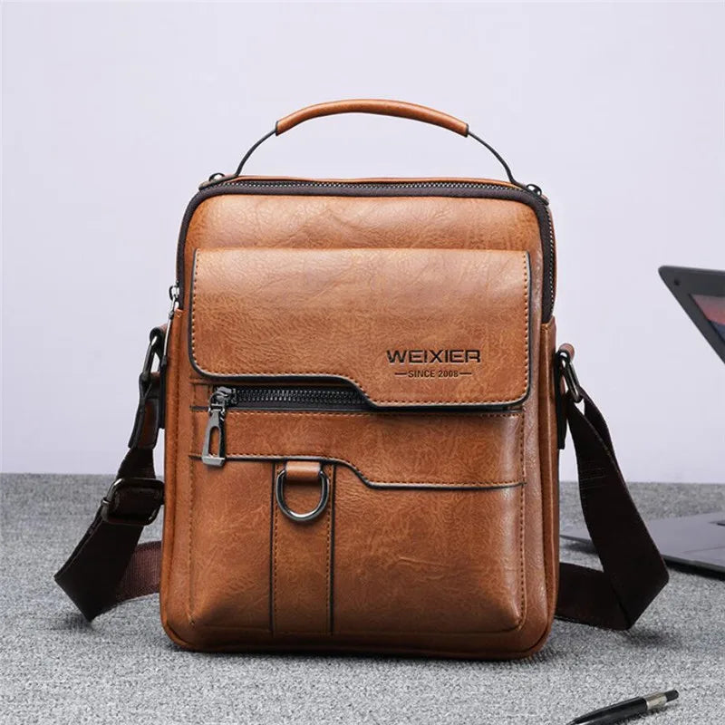 Men's Durable Shoulder Bag High Quality Leather in USA