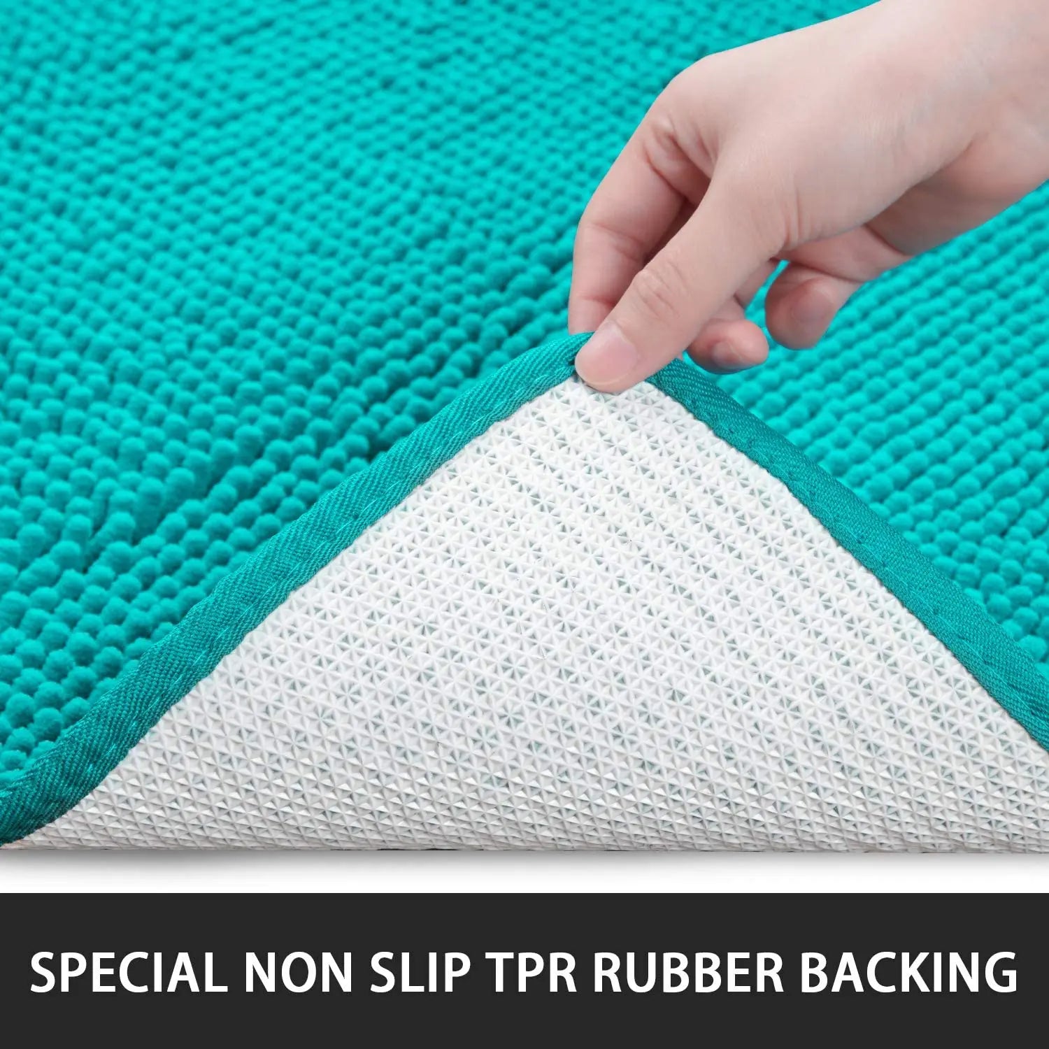 Non-slip super absorbent Bath mat Soft pile Foot mat Bathroom