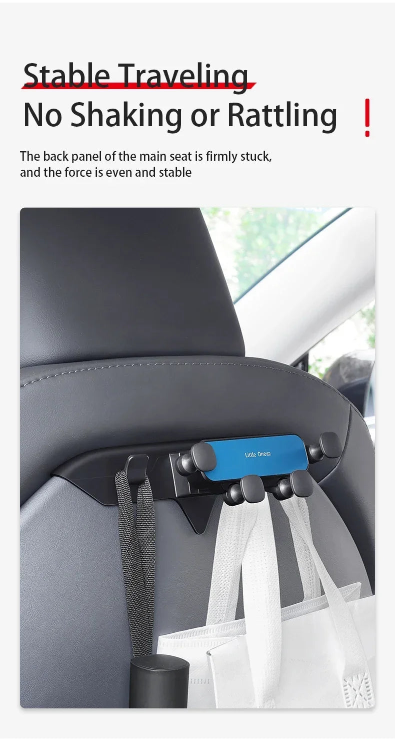 Car Back Seat Headrest Mount Holder For Tesla Model 3/Y/S/3+ 360 Rotat