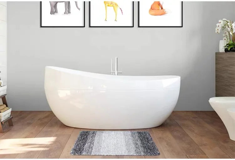 Bathroom Rugs Mat Simple Home Flocking Carpet Extra Soft in USA.