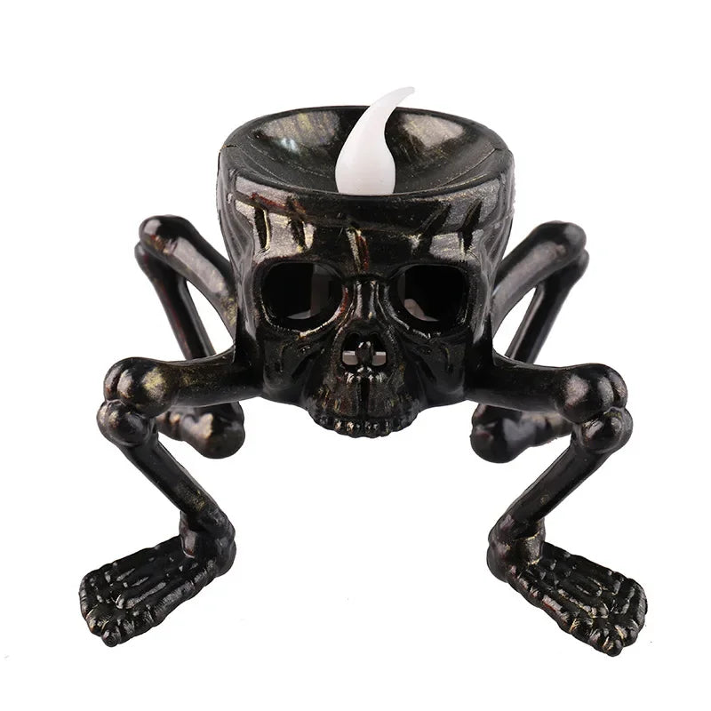 Halloween Break The Arm Skull LED Candle Lantern for Home