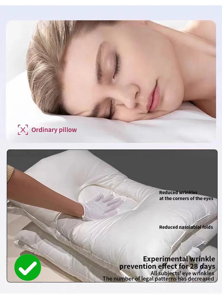 1PCS Pillows Soft Feather Velvet Neck Pain Relief Help Sleep in USA