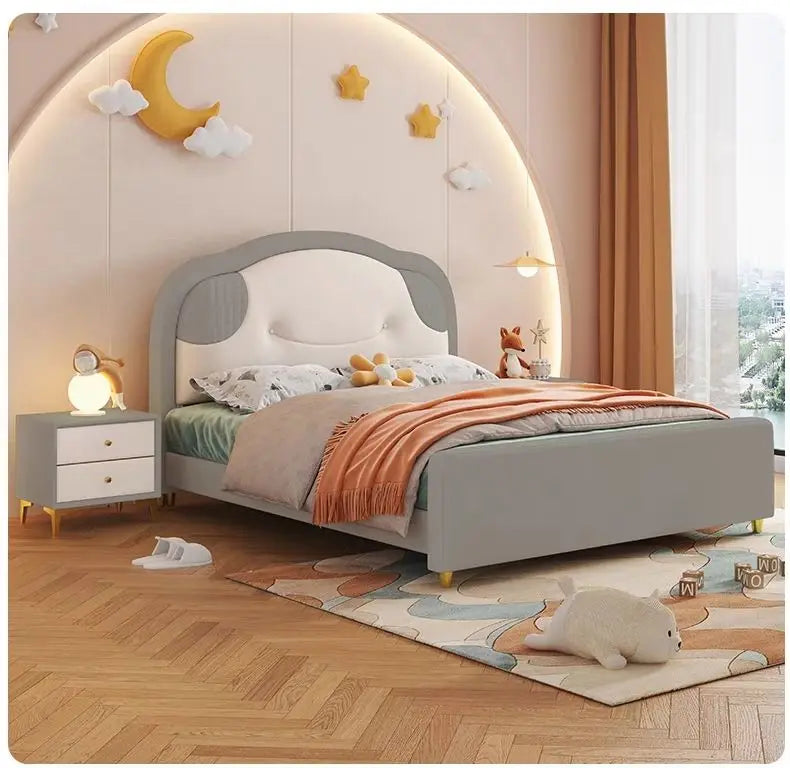 Double Bed Household Single Storage Double Bed Girl Bedroom