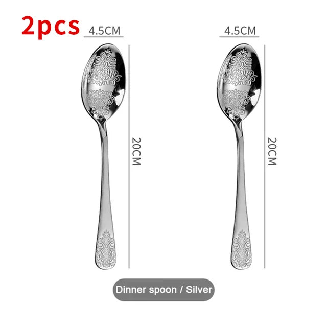 Stainless Steel Cutlery Set Portable Dinnerware Set