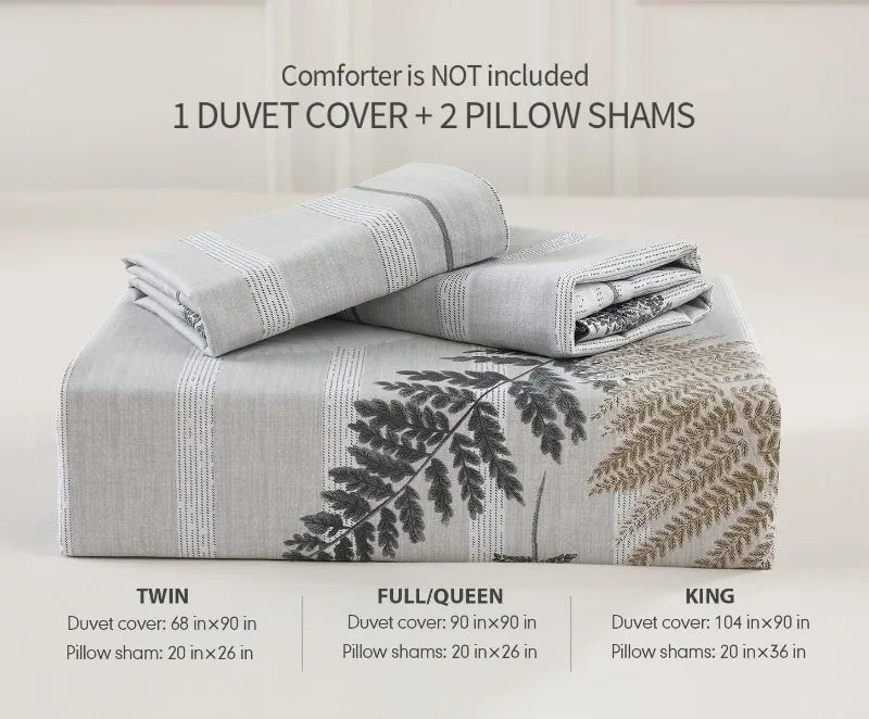 Duvet Cover, Thread Count Cotton Printed Luxury Floral Comforter