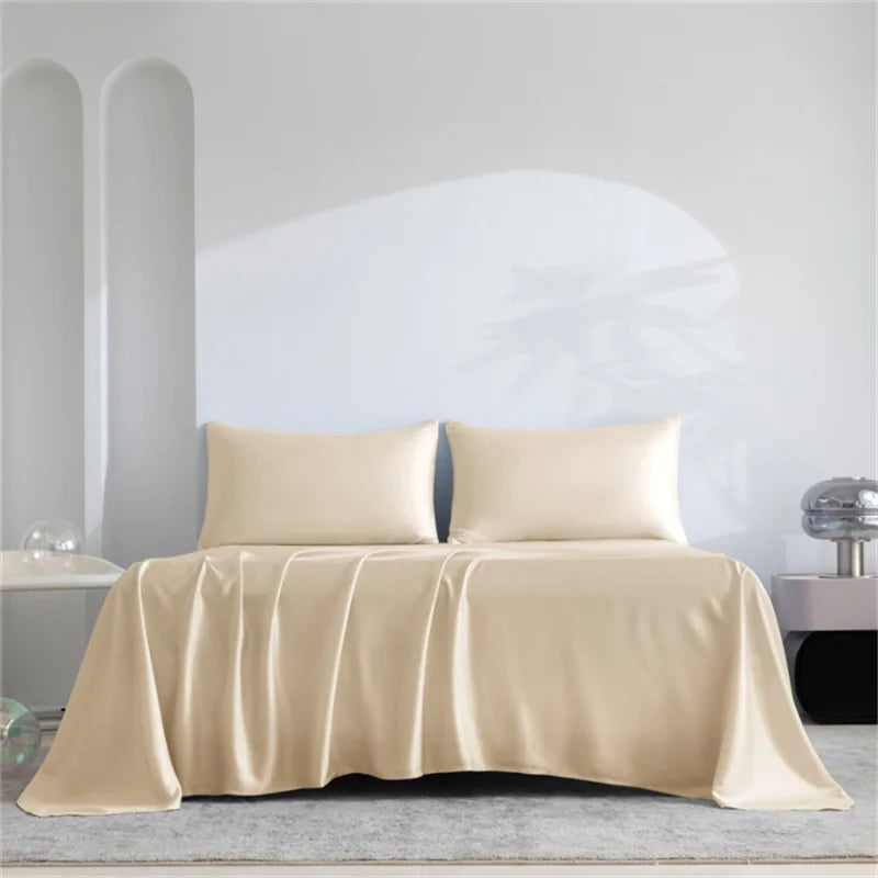 Home 100% Bamboo Flat Sheet 1Pc Luxury Soft Bed Sheet Cover Single Dou