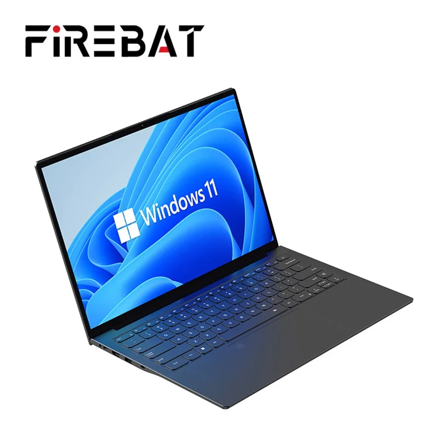 Firebat A16 Laptop 16 Inch CPU Intel N5095 16GB RAM SSD 512GB 1TB BT4.