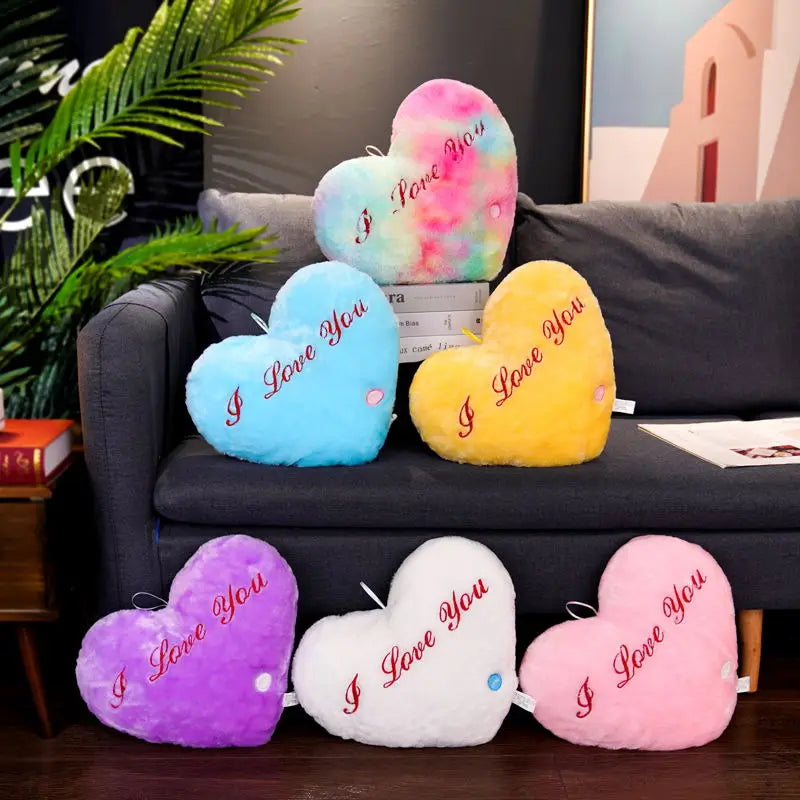 Children Plush Light Heart Toy Soft Present Birthday in USA