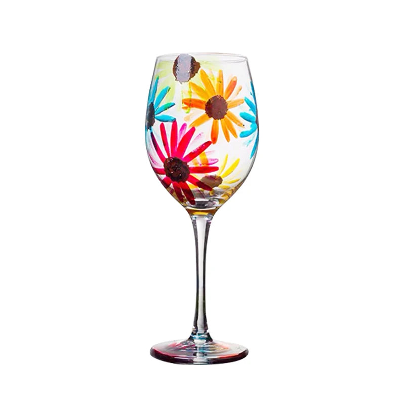 Hand Painted Wine Glass, Champagne Cup, Goblet, Crystal Cups in USA.