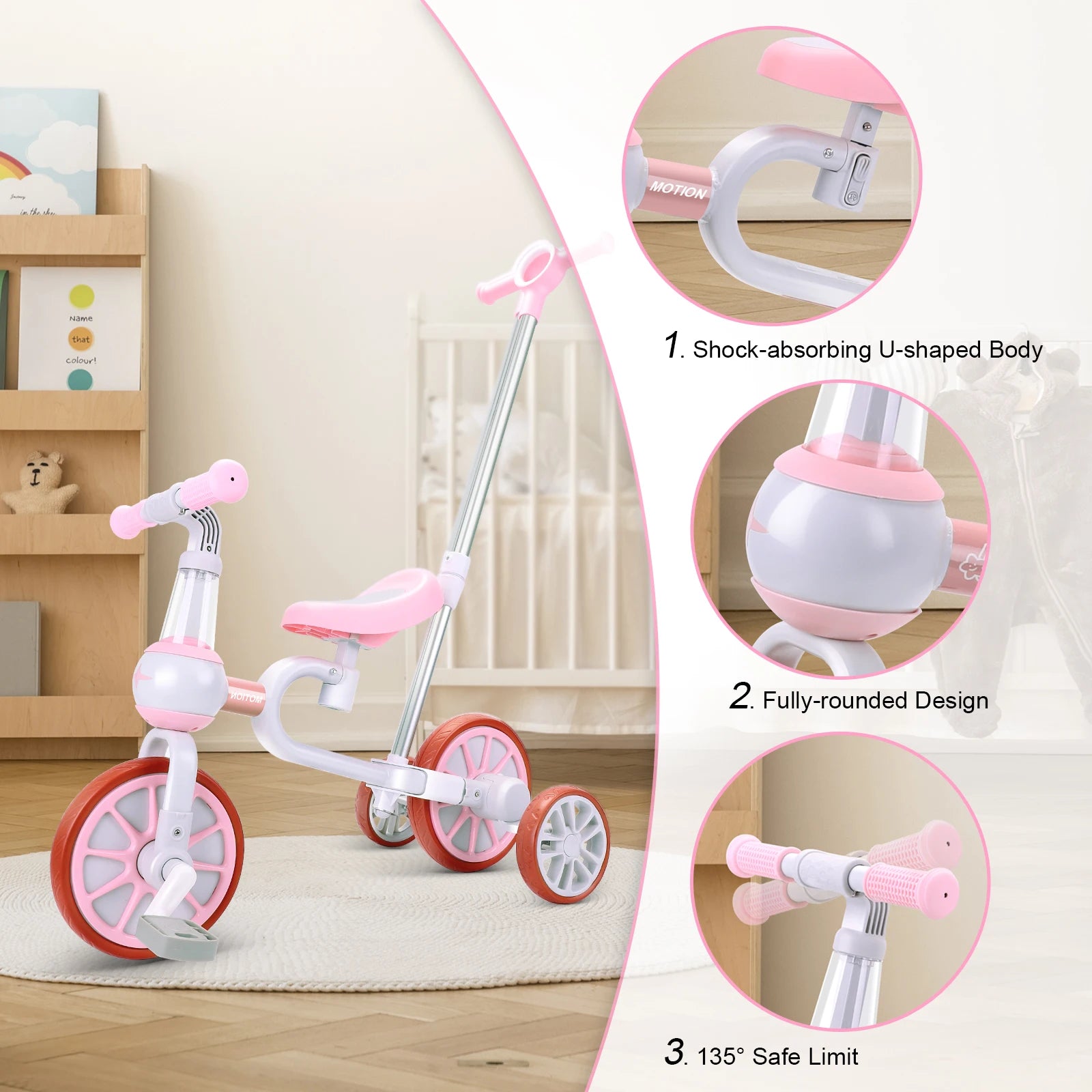 Girls Toddler/Baby Balance Bike Push Bike Riding Trikes Toys in USA