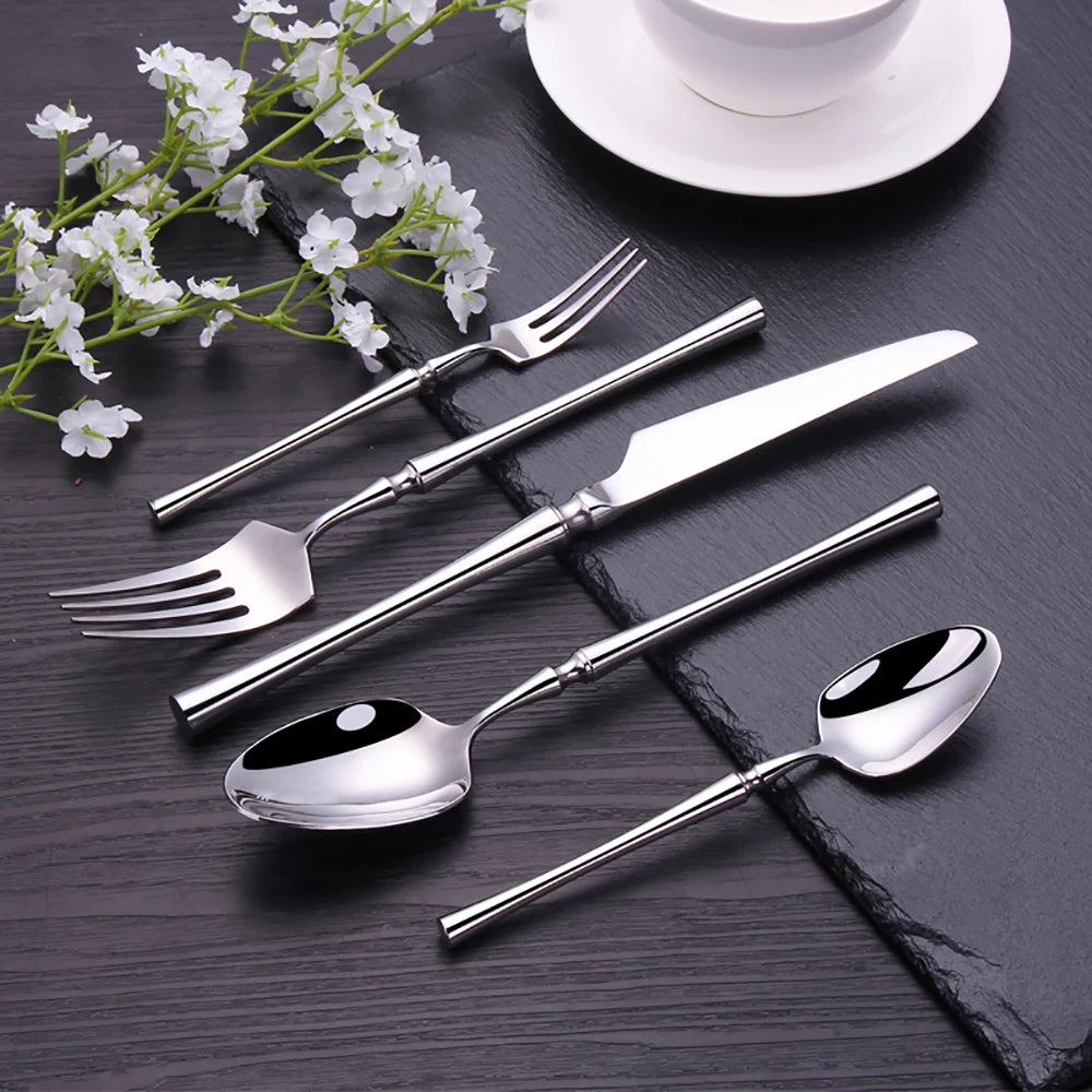 Pcs Gold Tableware Dinnerware Stainless Steel Cutlery Set