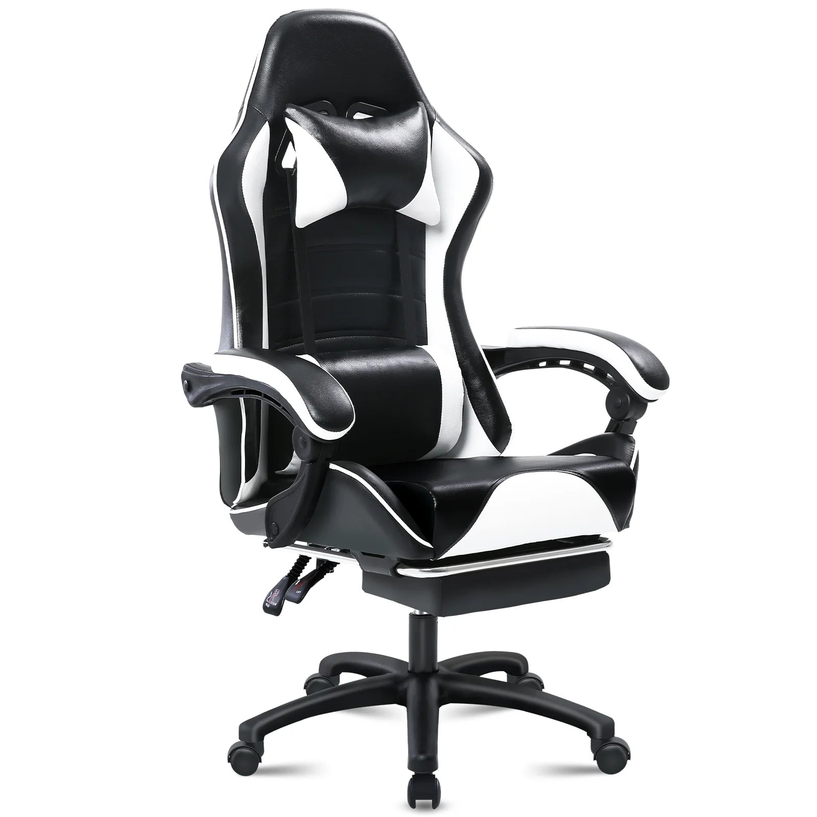 Ergonomic Gaming Chair with Footrest, PU Leather IN USA.