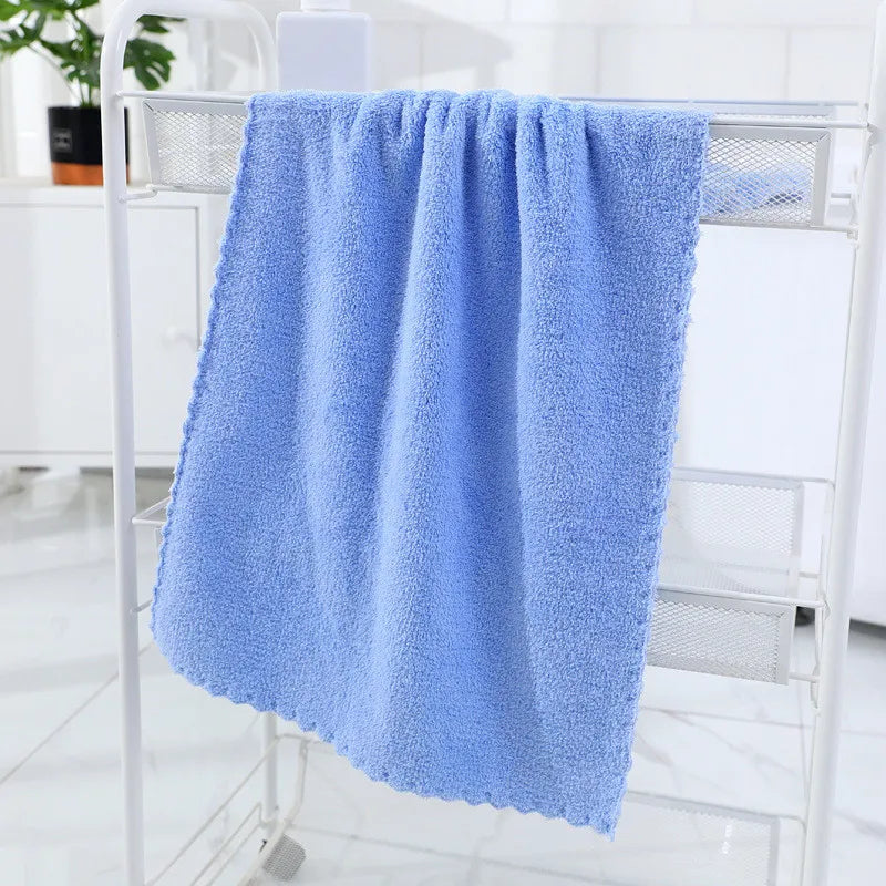 Microfiber Coral Velvet Face Towel Absorbent Cleaning Towel