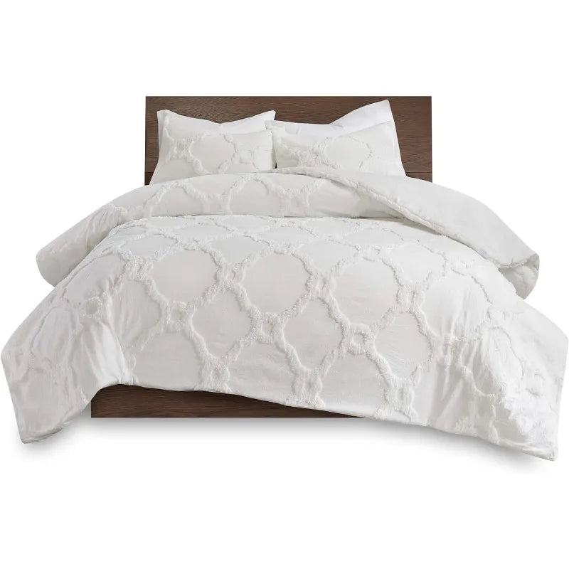 Cotton Duvet- Modern Luxe All Season Comforter Cover Bed Set