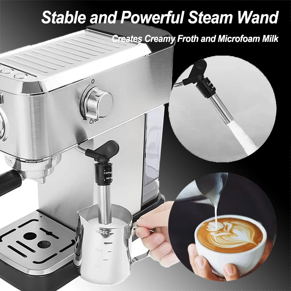 Espresso Machine Bar Coffee Machine Steam Milk IN USA.