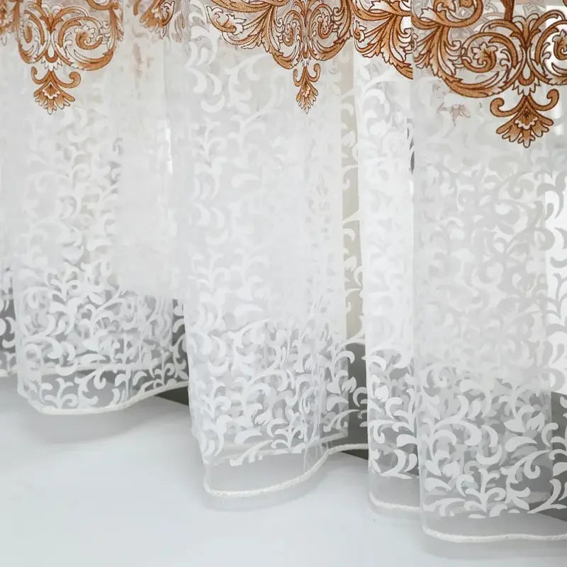 Peony Tulle Curtains Kitchen Door Window Living Room in USA