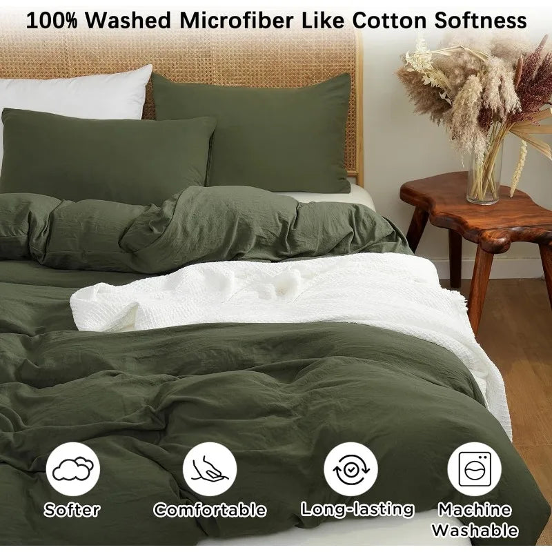 Washed Microfiber Like Washed Cotton Super Soft and Breathable