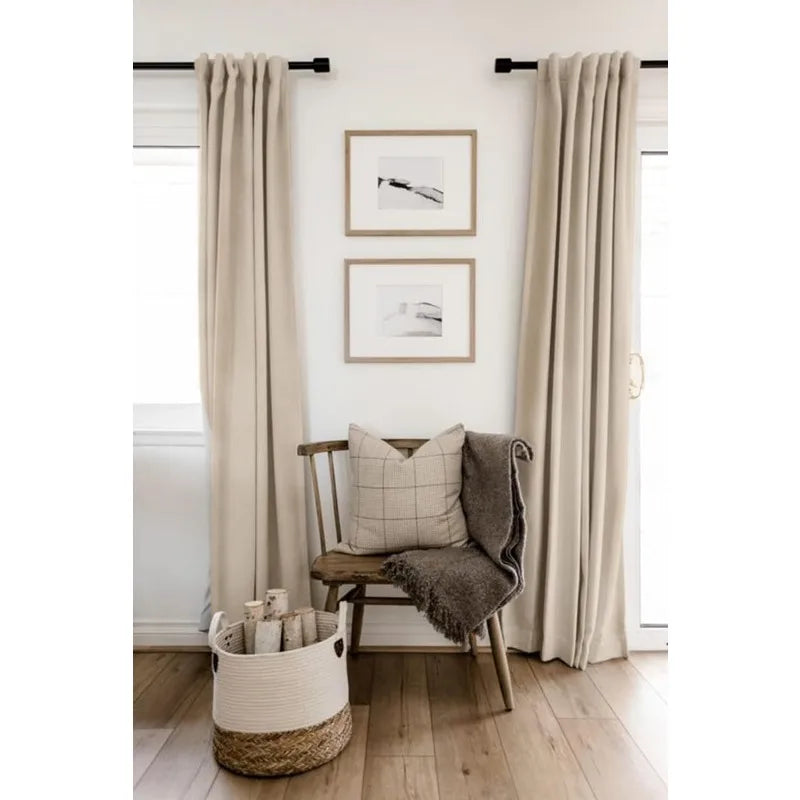 Blackout Shield Linen Blackout Curtains Bedroom in USA