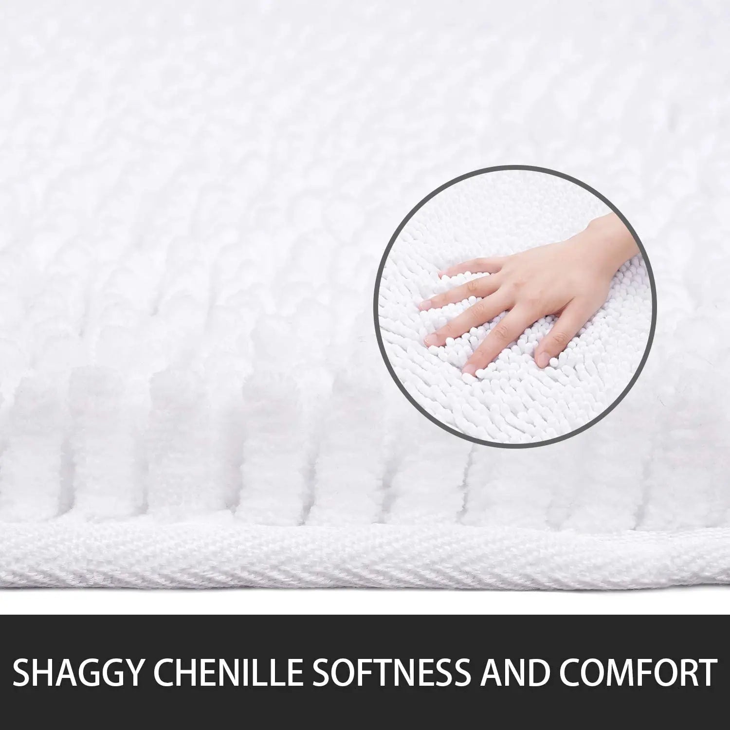 Non-slip super absorbent Bath mat Soft pile Foot mat Bathroom