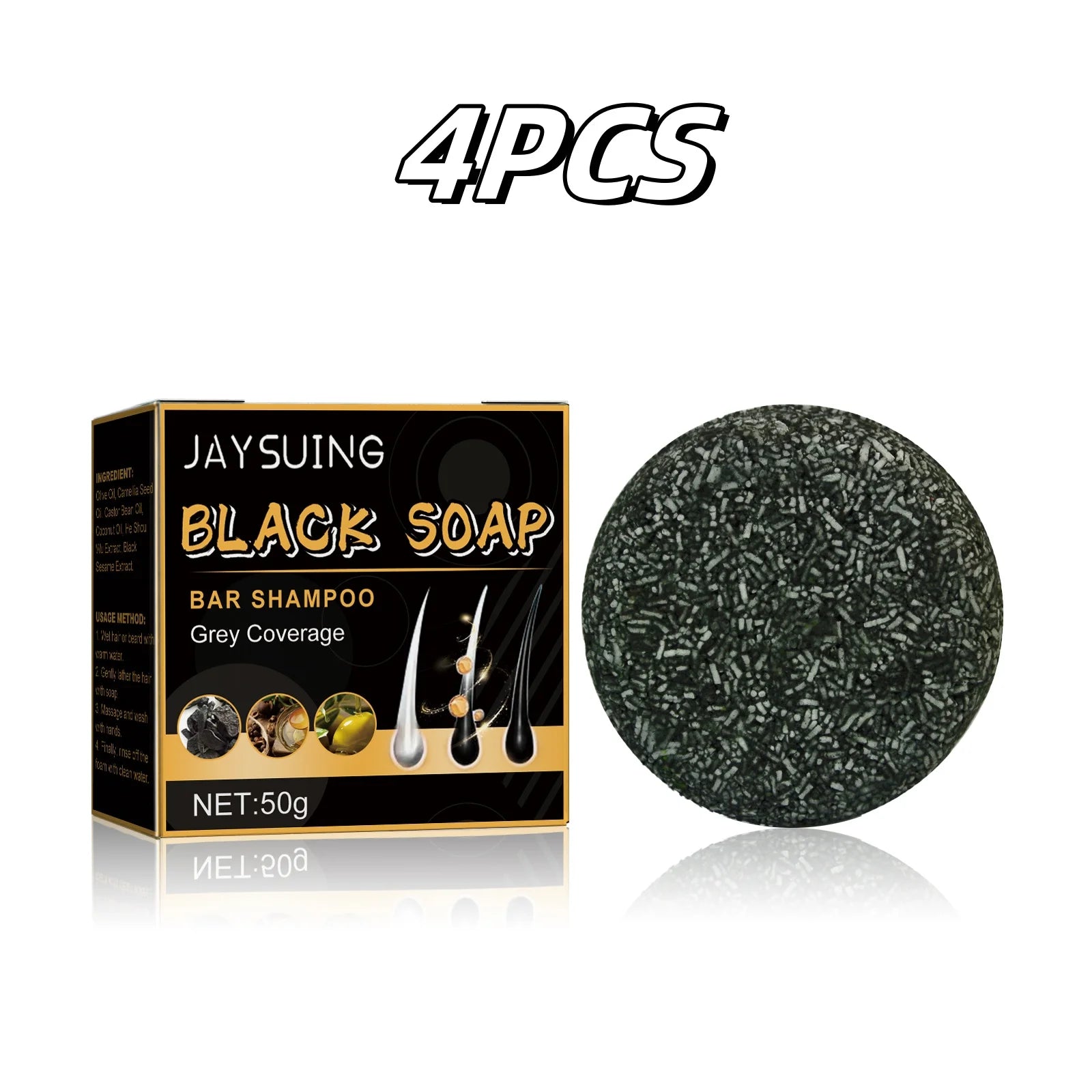 High Quality Black Soap Restores Hair Natural Color in USA