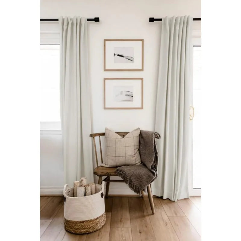 Blackout Shield Linen Blackout Curtains Bedroom in USA